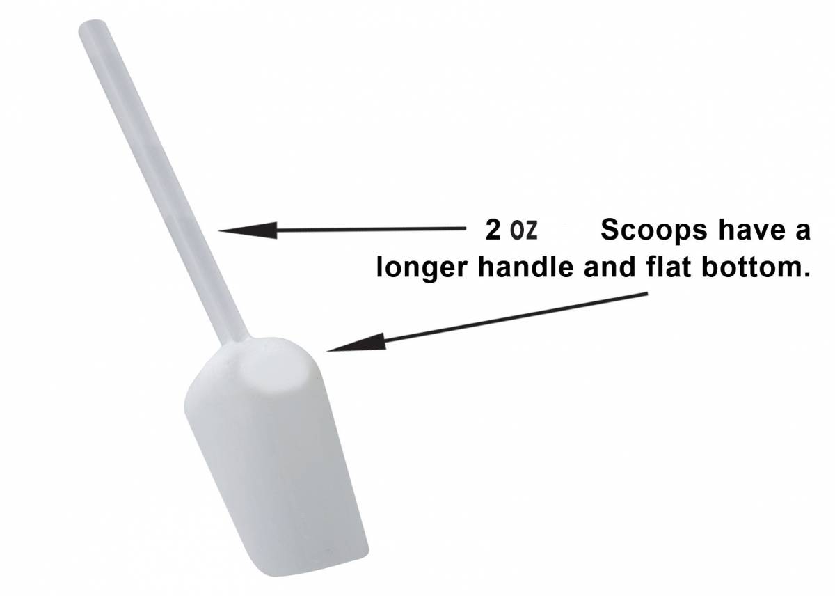 H36902 Sterile Sampler Scoops, 2 Ounce Capacity, 100 per Case